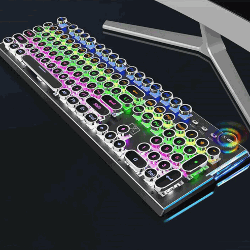 Clavier mécanique rétro punk