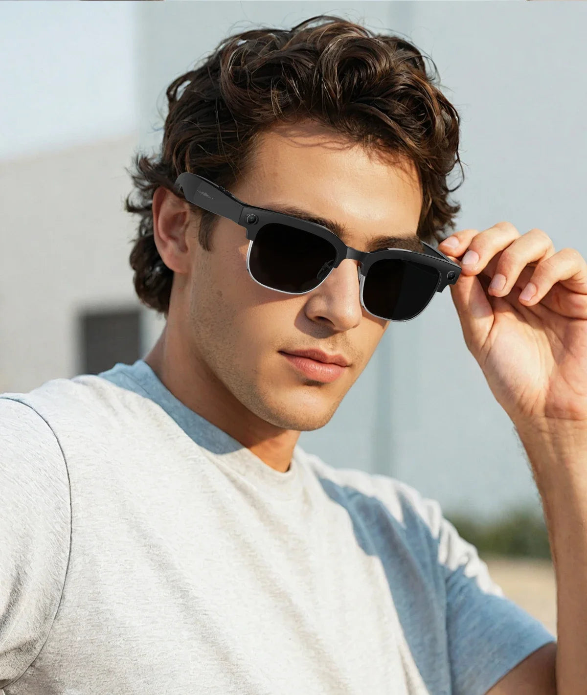 Skaire Lunettes intelligentes IA W630 – Caméra 8 MP et traduction multilingue