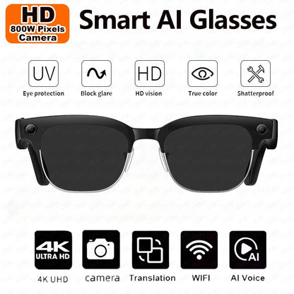 Skaire Lunettes intelligentes IA W630 – Caméra 8 MP et traduction multilingue