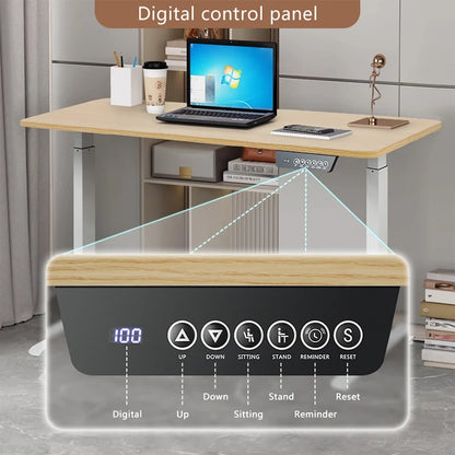 Bureau Électrique Ajustable en Hauteur - Standing Desk Premium Assis-Debout pour Gaming & Productivité