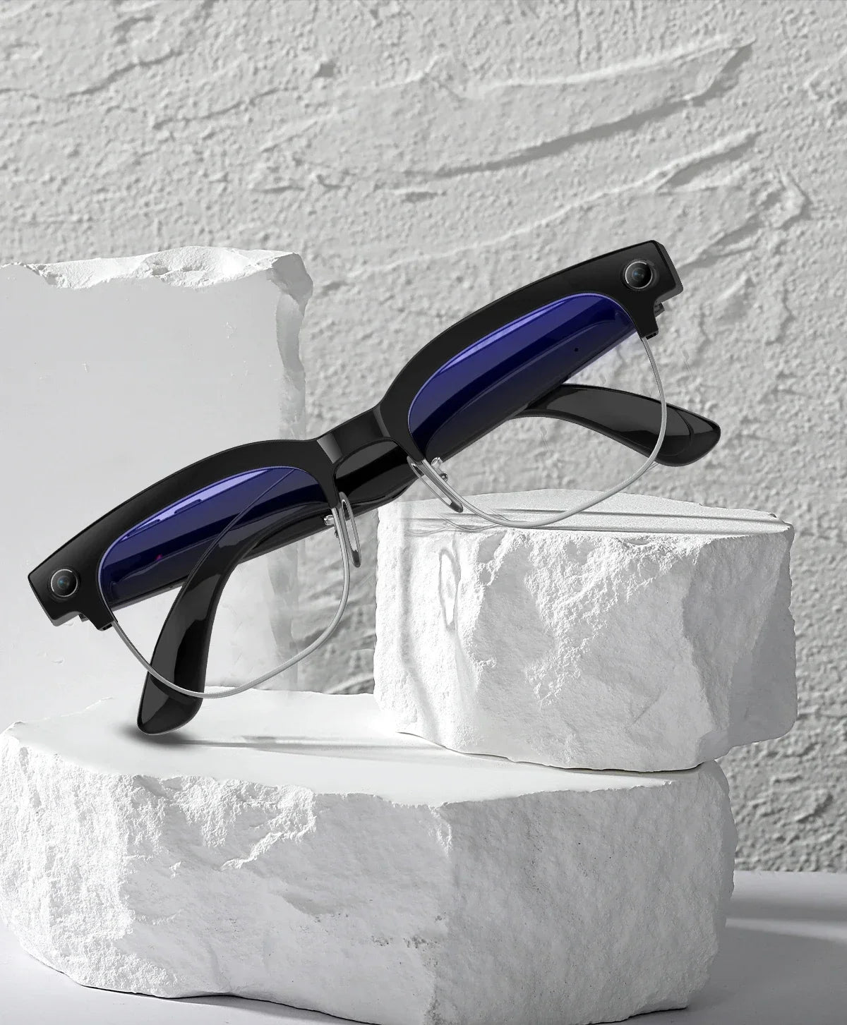 Skaire Lunettes intelligentes IA W630 – Caméra 8 MP et traduction multilingue