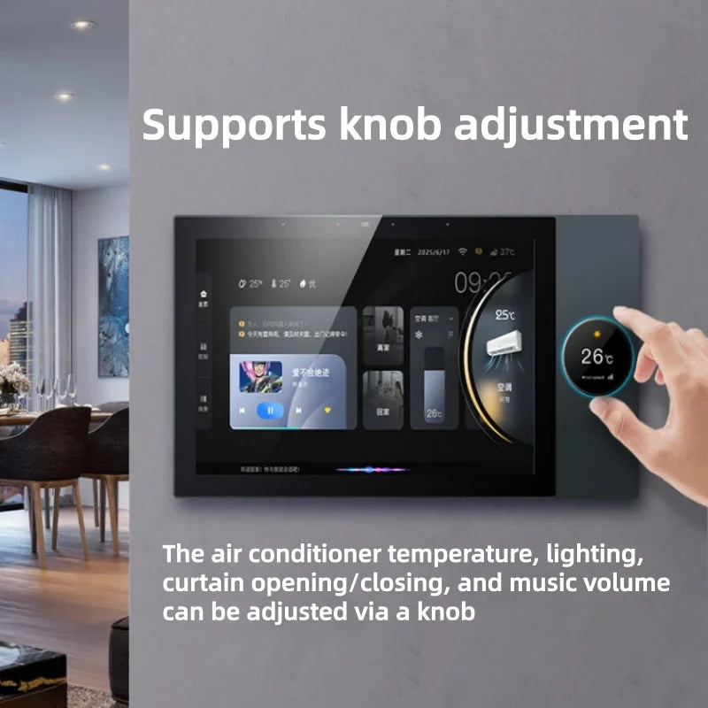 Skaire Écran de contrôle mural intelligent F8/F10 – Tuya, Wi‑Fi et Bluetooth