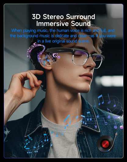 Skaire Lunettes intelligentes IA W630 – Caméra 8 MP et traduction multilingue